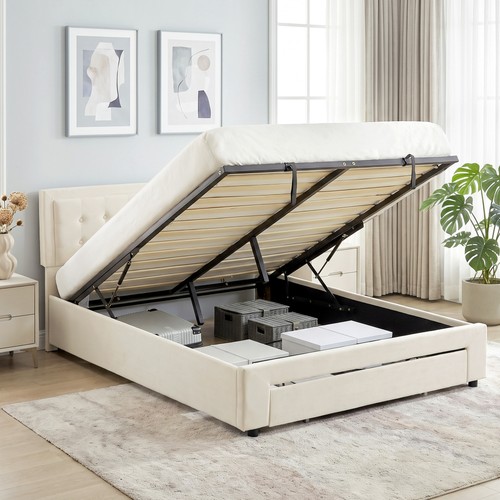 Homcom 4ft6 double - double, frame