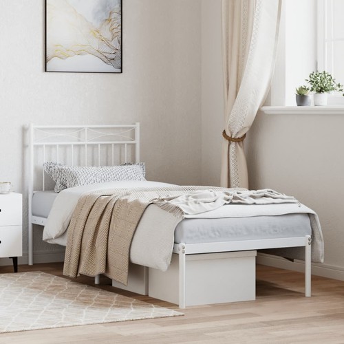 Metal bed frame without - bed,