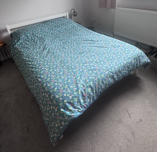 White double bed - white,