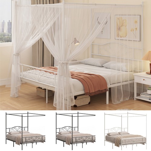 Canopy bed frame metal - bed,