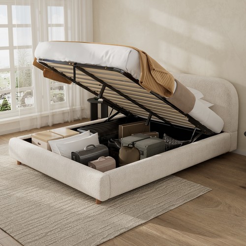 Ottoman storage bed frame - ottoman, w/
