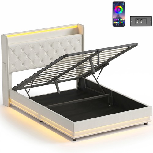 4ft6 double bed frame with - 4ft6,