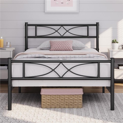 Metal bed frame king - metal, double