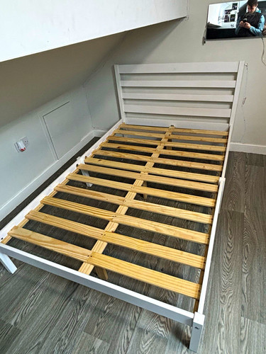 Double white wood - double, frame