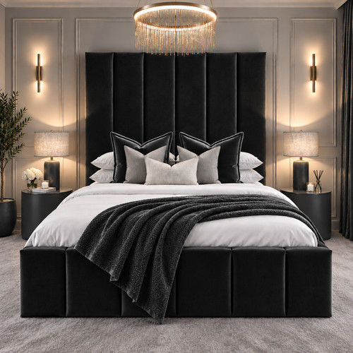 Luxury tall headboard bed - luxury,