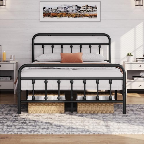 Iron bed frame kingsize - frame,