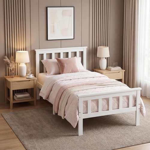 Panana single pine bed frame - pine,
