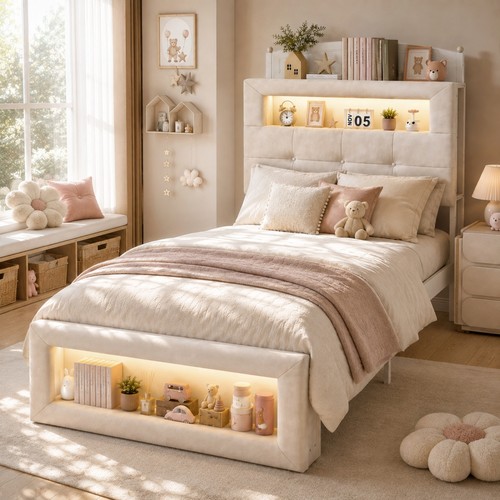 3ft single upholstered - 3ft, bed