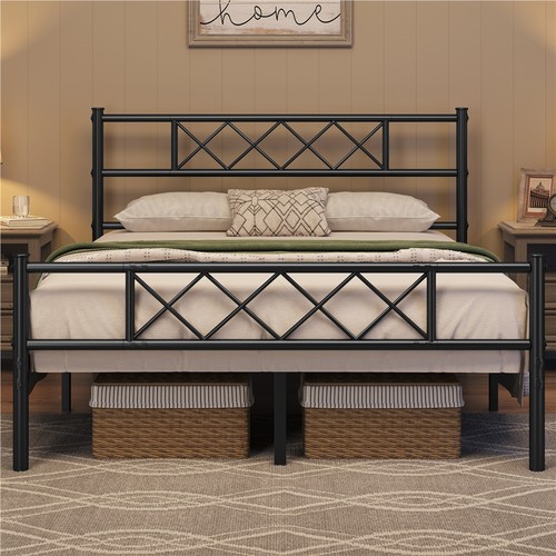 Double bed frame - double, metal