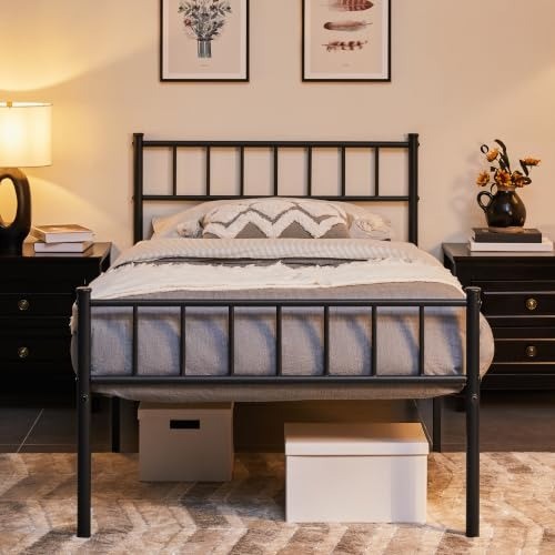 Modern 3ft metal bed - metal, frame