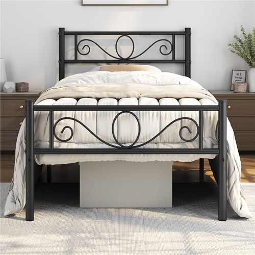 Metal bed frame single - frame, double