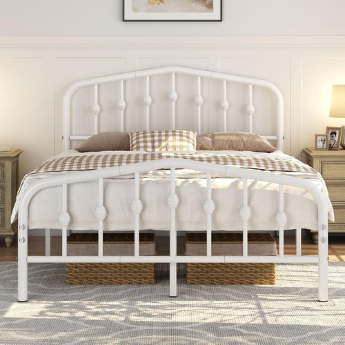 4ft6 double bed frames - bed, metal