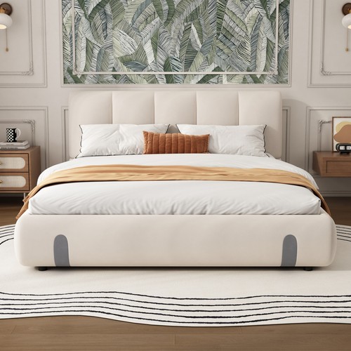 Double bed frame grey - frame,, white