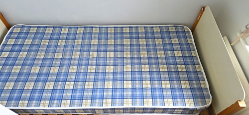 Single wooden slatted bed - wooden,