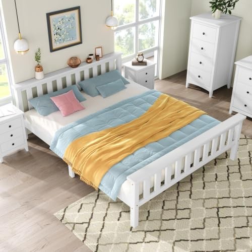Solid pine double bed - solid,