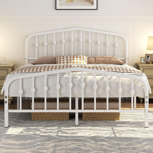 5ft king bed frame - frame, slatted