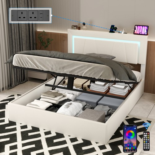 New led ottoman - new,
