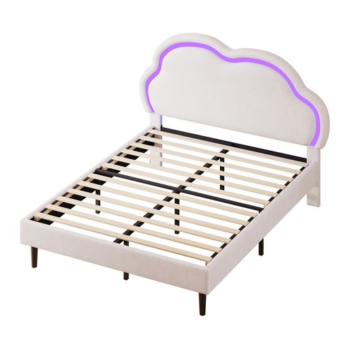 4ft6 double bed velvet - double,